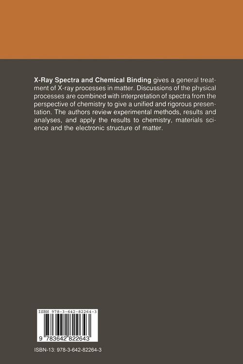 Produktbild: X-Ray Spectra and Chemical Binding