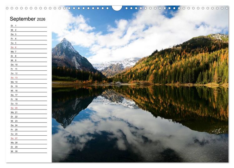 Produktbild: &Ouml;sterreich. Gr&uuml;&szlig;e vom Land der Berge und Seen (Wandkalender 2026 DIN A3 quer), CALVENDO Monatskalender