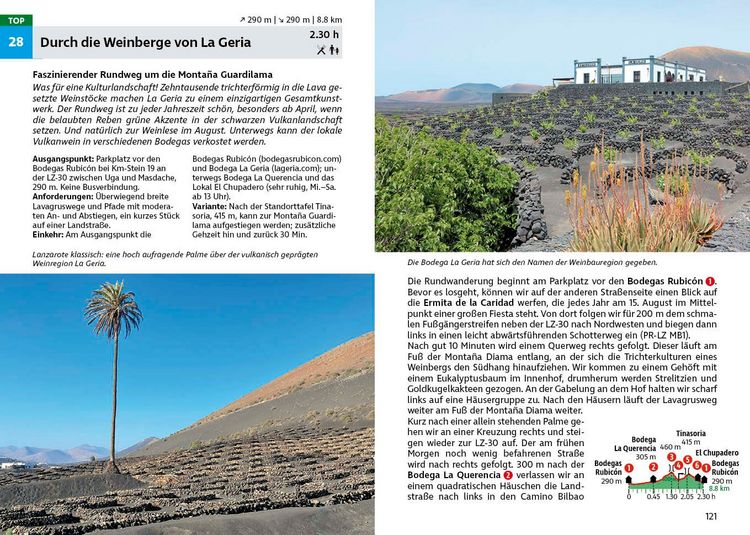 Produktbild: ROTHER Wanderf&uuml;hrer Lanzarote. 40 Touren auf der Feuerinsel im Atlantik &ndash; die sch&ouml;nsten K&uuml;sten- und Vulkanwanderungen