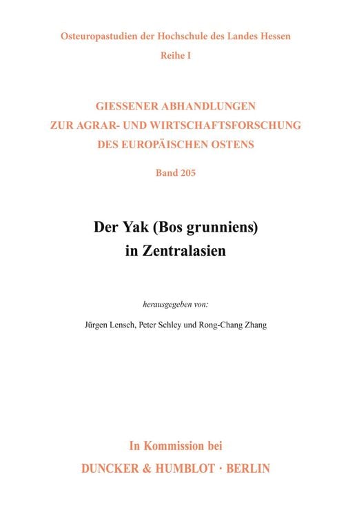 Produktbild: Der Yak (Bos grunniens) in Zentralasien.