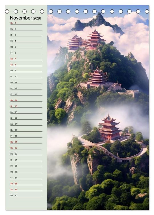 Produktbild: Von oben und unten (Tischkalender 2026 DIN A5 hoch), CALVENDO Monatskalender