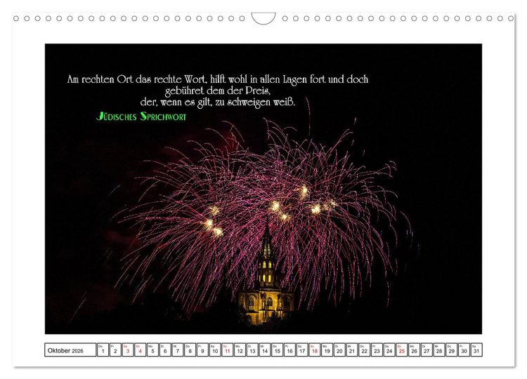 Produktbild: Interessante und sch&ouml;ne Zitate (Wandkalender 2026 DIN A3 quer), CALVENDO Monatskalender