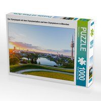 Produktbild: CALVENDO Puzzle Der Olympiapark mit dem Olympiastadion und dem Olympiaturm in M&uuml;nchen | 1000 Teile Lege-Gr&ouml;&szlig;e 64x48cm Foto-Puzzle f&uuml;r gl&uuml;ckliche Stund