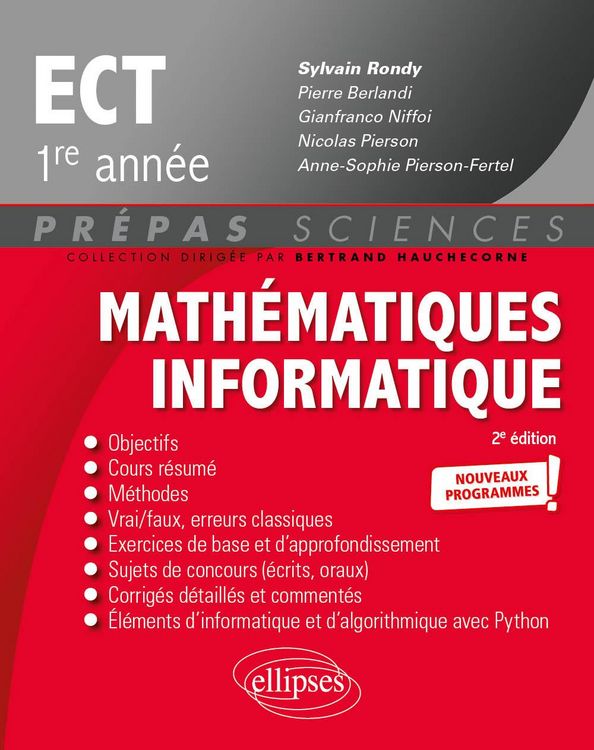 Produktbild: Math&eacute;matiques - Informatique - ECT 1re ann&eacute;e - Nouveaux programmes