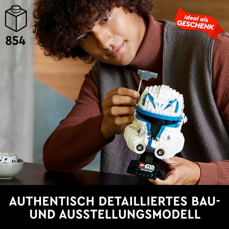 Produktbild: LEGO Star Wars 75349 Captain Rex Helm, Sammlerst&uuml;ck f&uuml;r Erwachsene