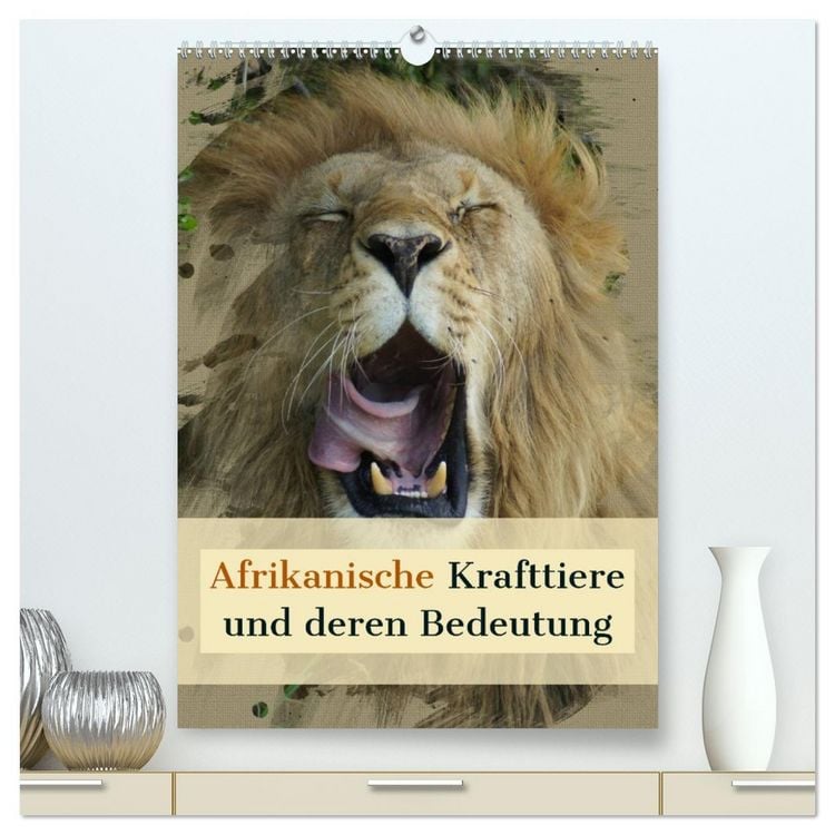 Produktbild: Afrikanische Krafttiere und deren Bedeutung (hochwertiger Premium Wandkalender 2026 DIN A2 hoch), Kunstdruck in Hochglanz