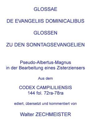 Produktbild: Glossae de Evangeliis Dominicalibus