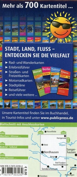 Produktbild: Südharz - Kyffhäuser 1:50 000
