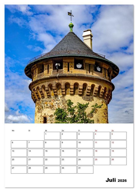 Produktbild: Schloss Wernigerode - Terminplaner (Wandkalender 2026 DIN A3 hoch), CALVENDO Monatskalender
