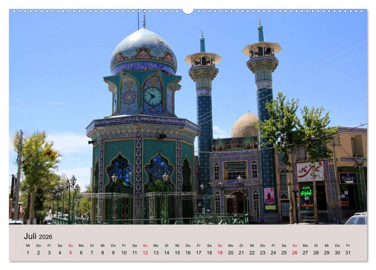 Produktbild: Unbekannter Iran (hochwertiger Premium Wandkalender 2026 DIN A2 quer), Kunstdruck in Hochglanz