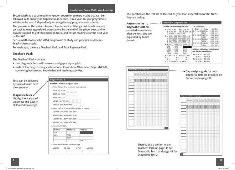 Produktbild: Secure Year 4 Maths Teacher's Pack