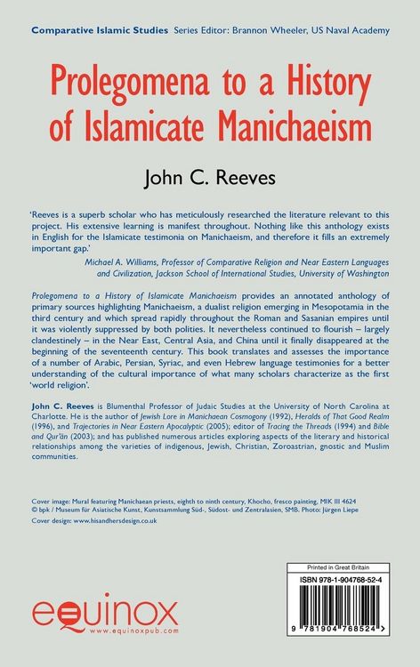 Produktbild: Prolegomena to a History of Islamicate Manichaeism