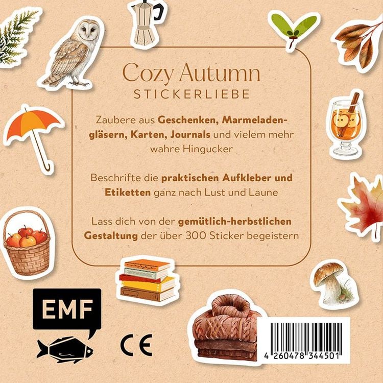 Produktbild: Sticker Love: Herbstzauber &ndash; &Uuml;ber 300 Etiketten und Cozy-Autumn-Aufkleber mit beschreibbarer Oberfl&auml;che