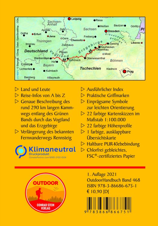 Produktbild: Kammweg Erzgebirge-Vogtland von Blankenstein nach Geising