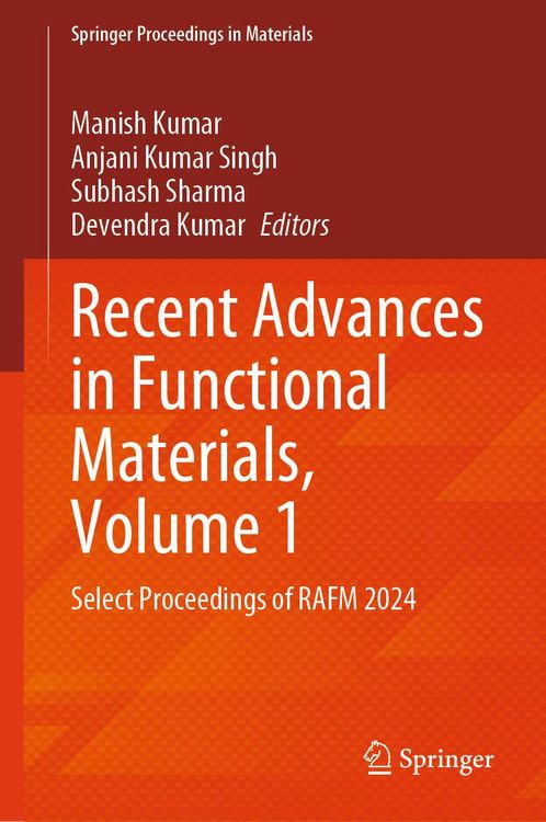 Produktbild: Recent Advances in Functional Materials, Volume 1