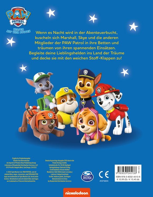 Produktbild: PAW Patrol: Gute Nacht, PAW Patrol!
