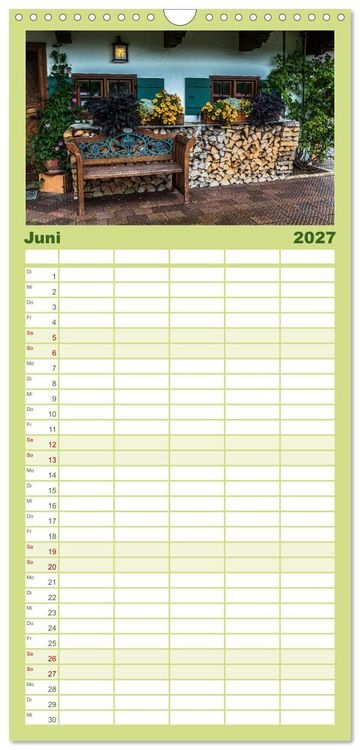 Produktbild: Familienplaner 2027 - Magischer Tegernsee mit 5 Spalten (Wandkalender, 21 x 45 cm) CALVENDO