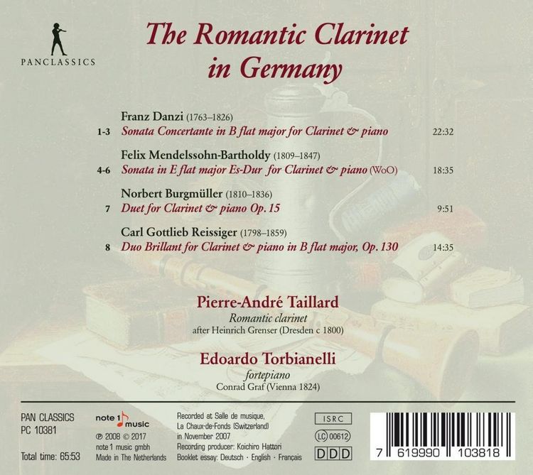 Produktbild: The Romantic Clarinet in Germany