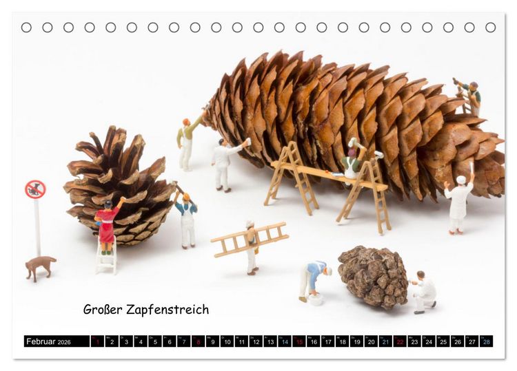 Produktbild: Brokkolif&auml;ller ... und andere Mini-Welten (Tischkalender 2026 DIN A5 quer), CALVENDO Monatskalender