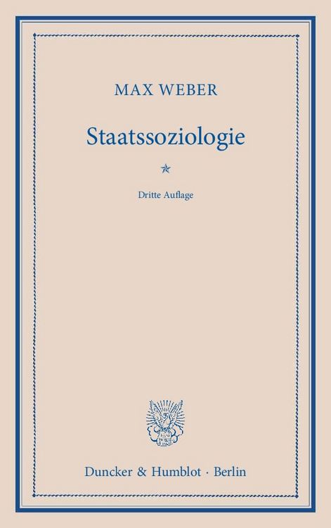 Produktbild: Staatssoziologie.