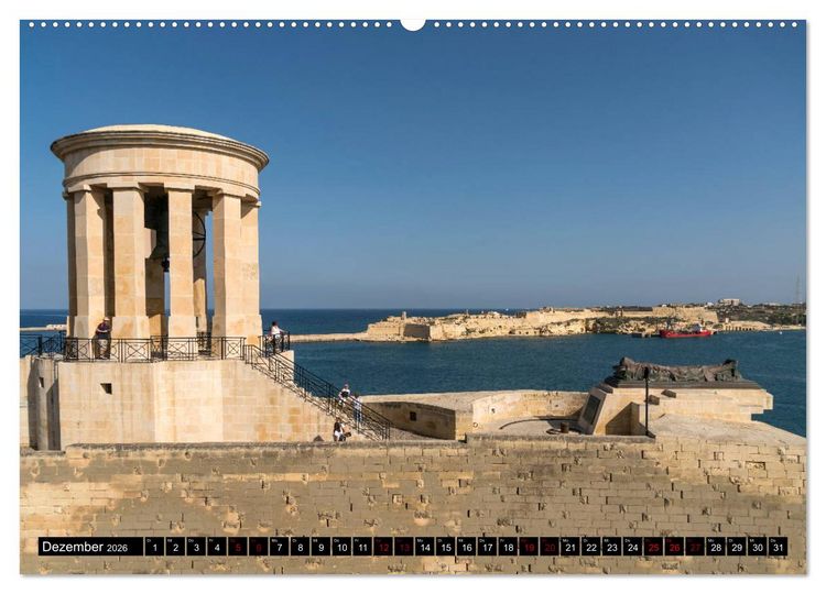 Produktbild: Valletta - Malta (Wandkalender 2026 DIN A2 quer), CALVENDO Monatskalender