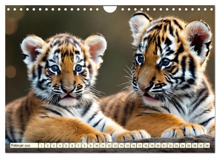 Produktbild: Tiger ganz nah (Wandkalender 2026 DIN A4 quer), CALVENDO Monatskalender