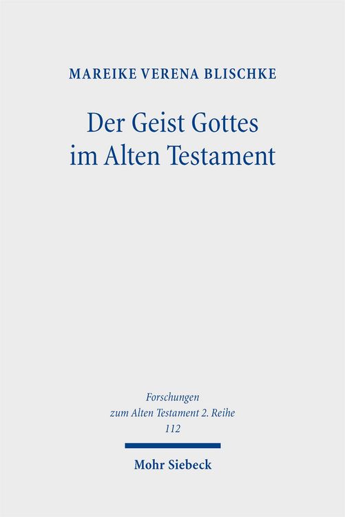 Produktbild: Der Geist Gottes im Alten Testament