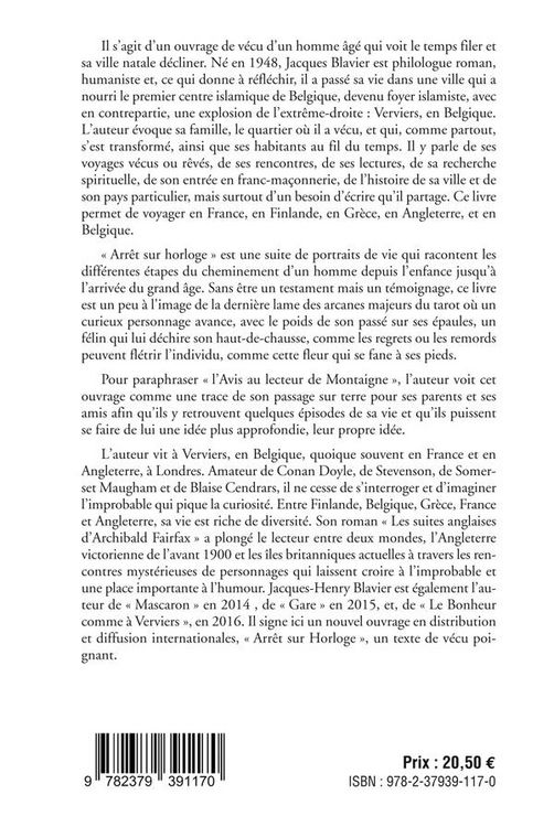 Produktbild: Arret sur horloge vie passe et
