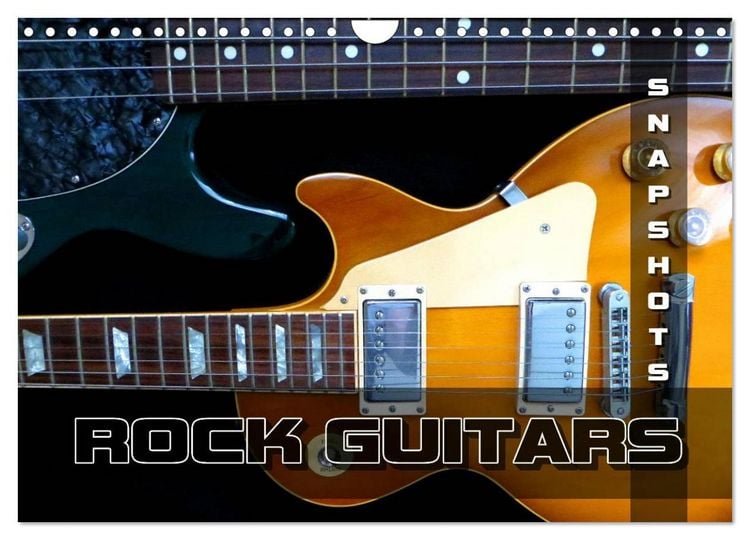 Produktbild: ROCK GUITARS Snapshots (Wall Calendar 2026 DIN A4 landscape), CALVENDO 12 Month Wall Calendar