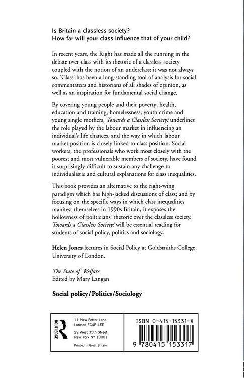 Produktbild: Towards a Classless Society?