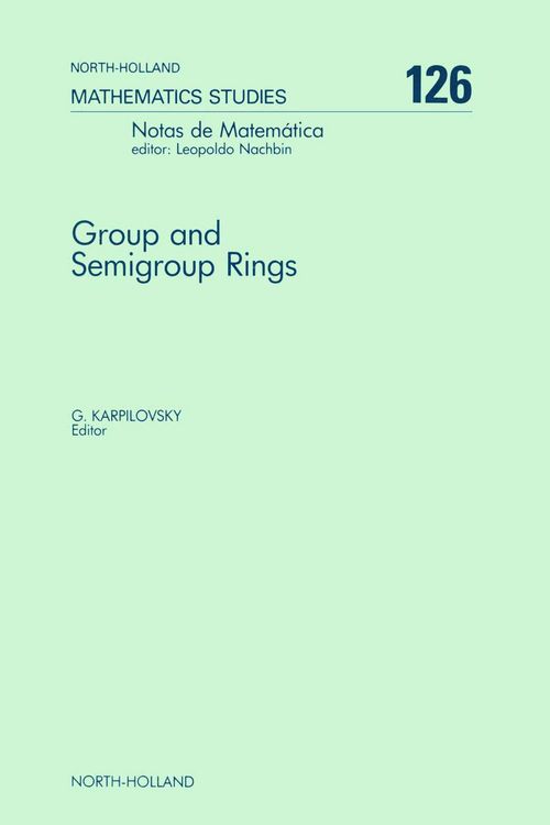 Produktbild: Group and Semigroup Rings