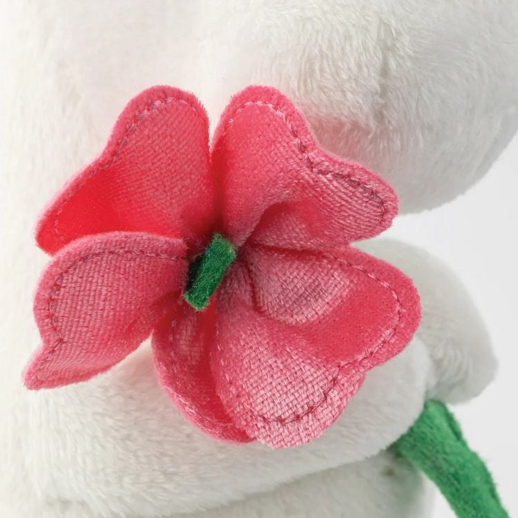 Produktbild: Moomin Standing with Pink Flower Plush Toy