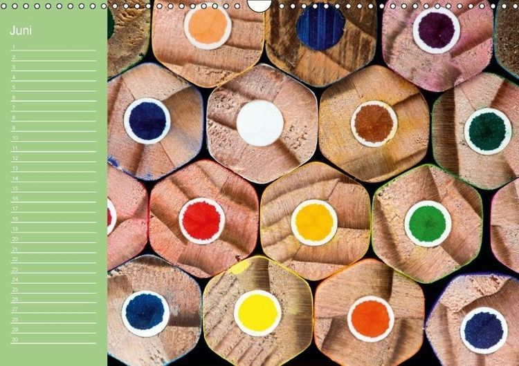 Produktbild: Die bunte Welt der Stifte - Geburtstagskalender (Wandkalender immerw&auml;hrend DIN A3 quer)