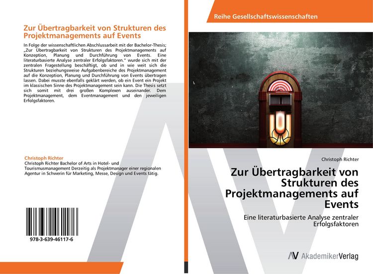 Produktbild: Zur &Uuml;bertragbarkeit von Strukturen des Projektmanagements auf Events