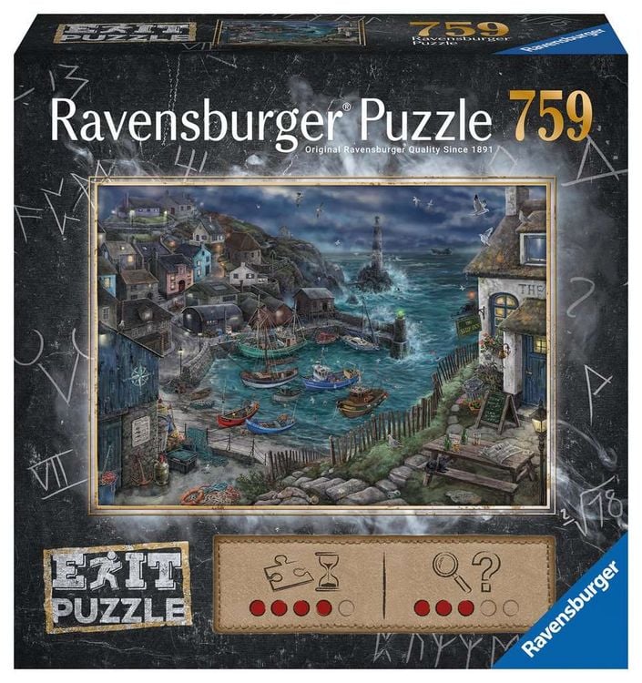 Produktbild: Ravensburger EXIT Puzzle 17365 Das Fischerdorf - 759 Teile Puzzle f&uuml;r Erwachsene und Kinder ab 14 Jahren