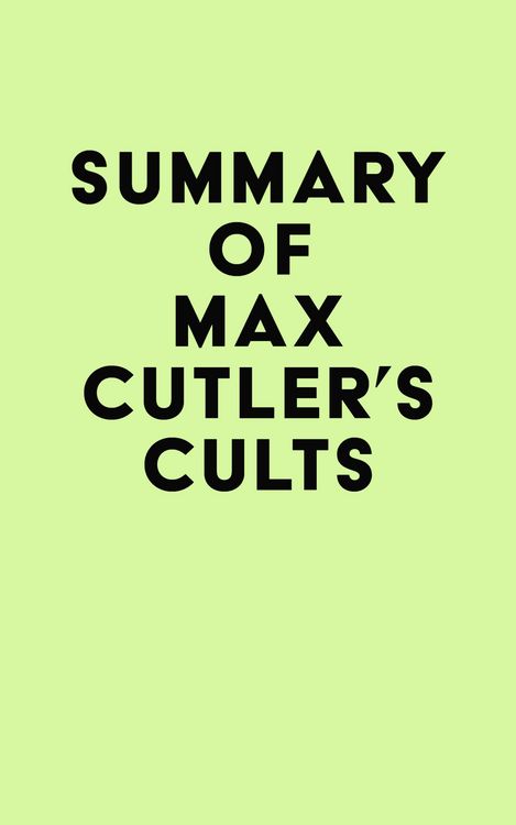 Produktbild: Summary of Max Cutler's Cults