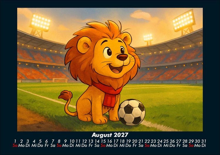 Produktbild: Buschi und das Fu&szlig;balljahr 2027 Fotokalender DIN A5