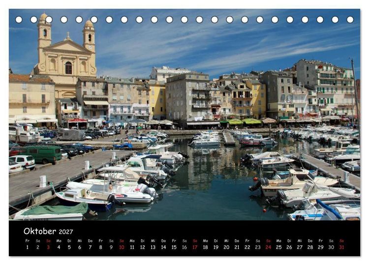 Produktbild: Korsikas St&auml;dte (Tischkalender 2027 DIN A5 quer), CALVENDO Monatskalender
