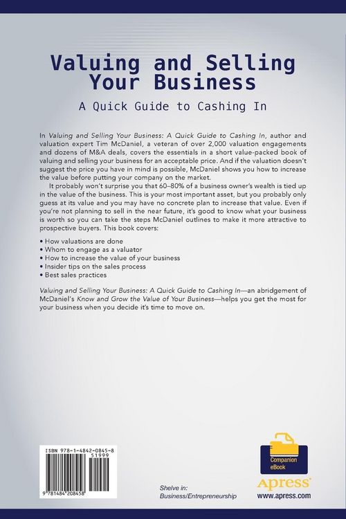 Produktbild: Valuing and Selling Your Business