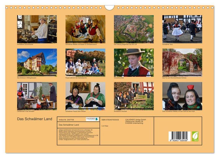 Produktbild: Das Schw&auml;lmer Land (Wandkalender 2026 DIN A3 quer), CALVENDO Monatskalender