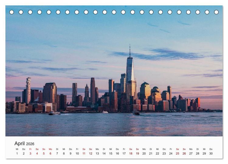 Produktbild: Traumstadt New York (Tischkalender 2026 DIN A5 quer), CALVENDO Monatskalender