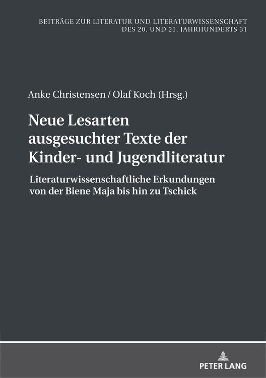 Produktbild: Neue Lesarten ausgesuchter Texte der Kinder- und Jugendliteratur