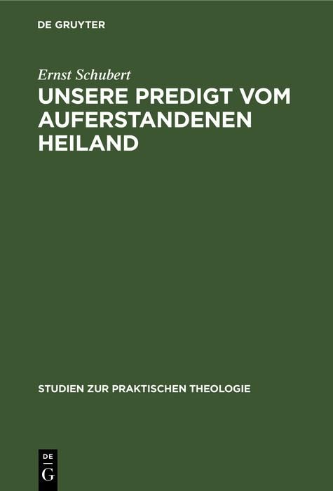 Produktbild: Unsere Predigt vom auferstandenen Heiland