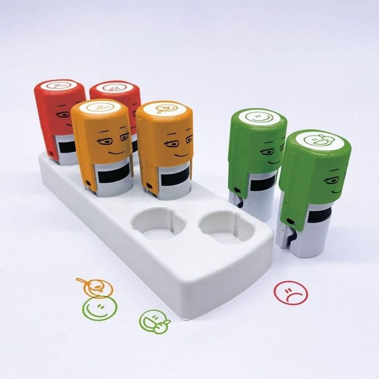 Produktbild: COLOP little NIO Emoji Stempel-Set, 6 Emoji-Motiven