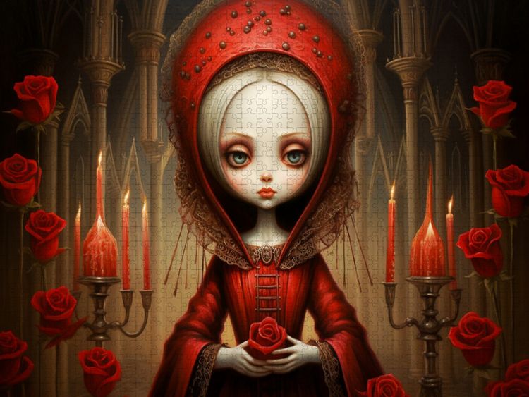 Produktbild: CALVENDO Puzzle Gothic Queen Surrealistische Illustrationen | 2000 Teile Lege-Gr&ouml;&szlig;e 90x67cm Foto-Puzzle f&uuml;r gl&uuml;ckliche Stunden