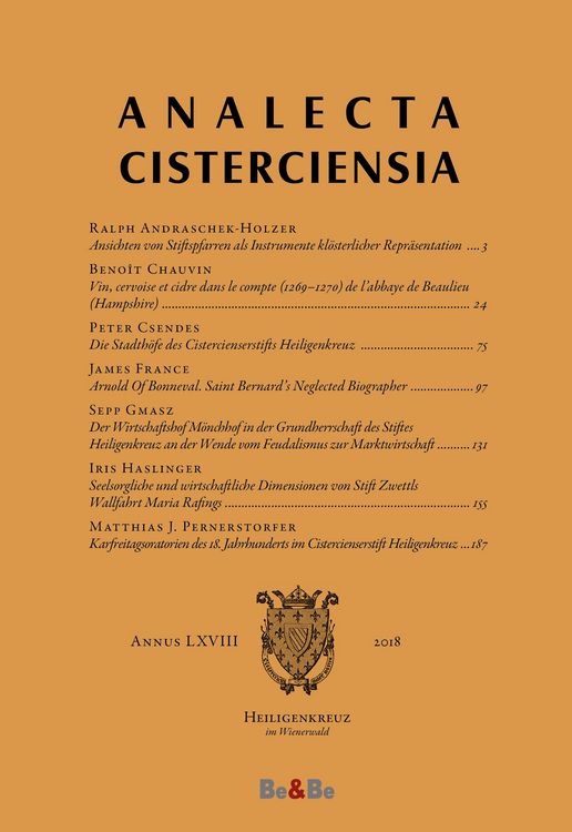 Produktbild: Analecta Cisterciensia 68 (2018)