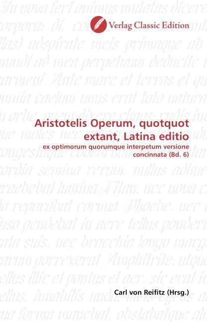 Produktbild: Aristotelis Operum, quotquot extant, Latina editio