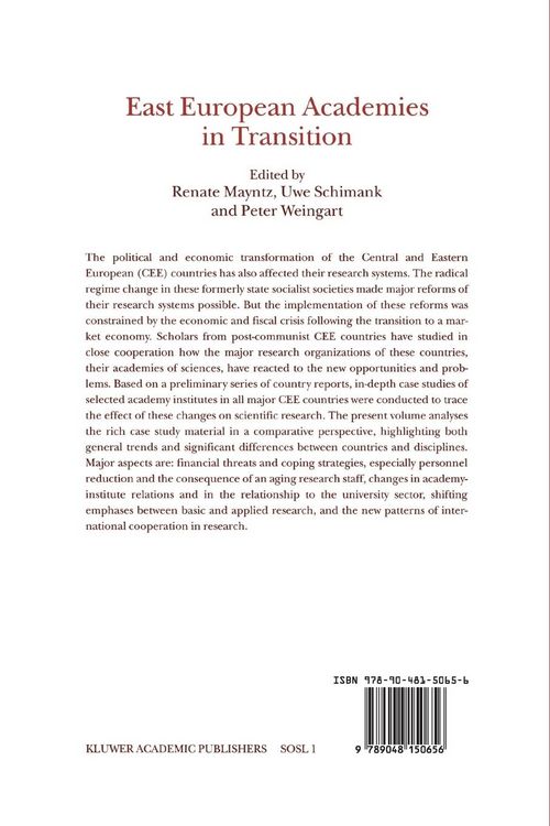Produktbild: East European Academies in Transition
