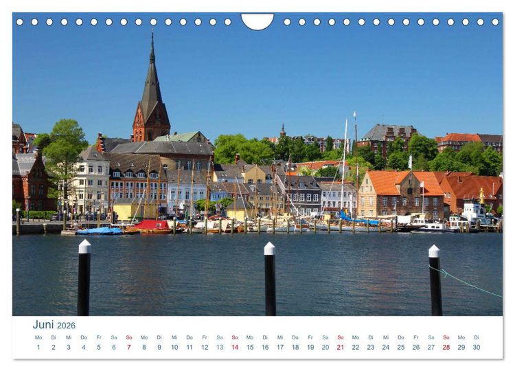 Produktbild: Flensburg 2026. Impressionen rund um den Hafen (Wandkalender 2026 DIN A4 quer), CALVENDO Monatskalender