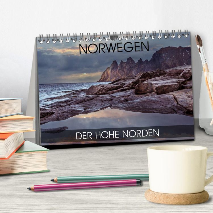 Produktbild: Norwegen - der hohe Norden (Tischkalender 2026 DIN A5 quer), CALVENDO Monatskalender